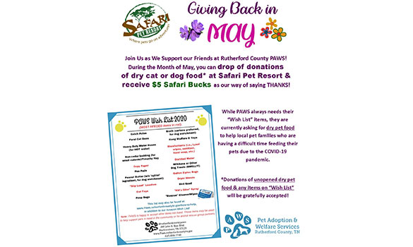 PAWS Donation Drive